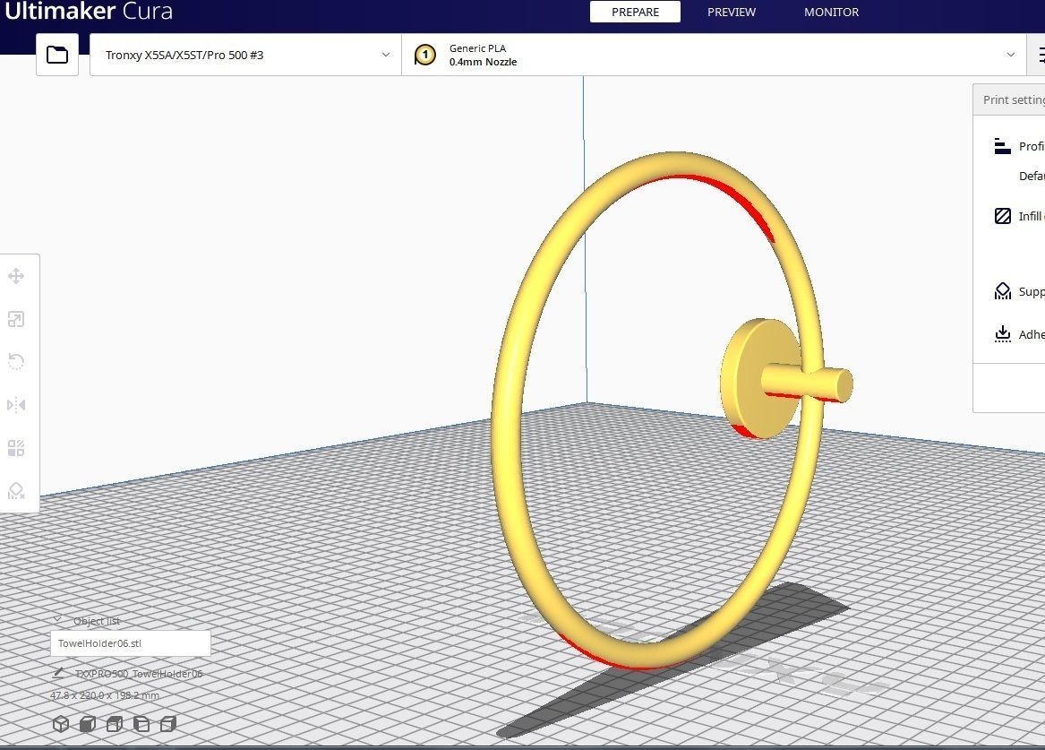 Towel Holder 06 Low-poly 3D model_2