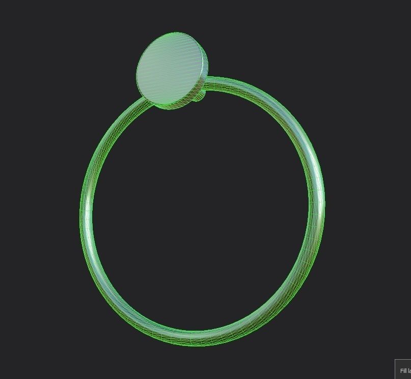 Towel Holder 06 Low-poly 3D model_15