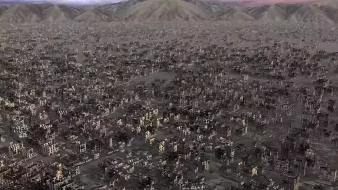 Ruined City 3D model