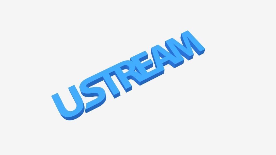 Ustream Logo 3D model_2