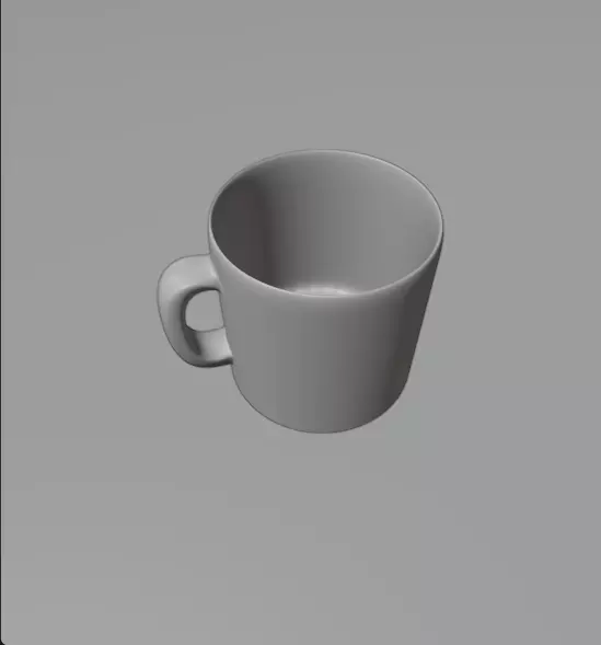 tea cup 3D model_0