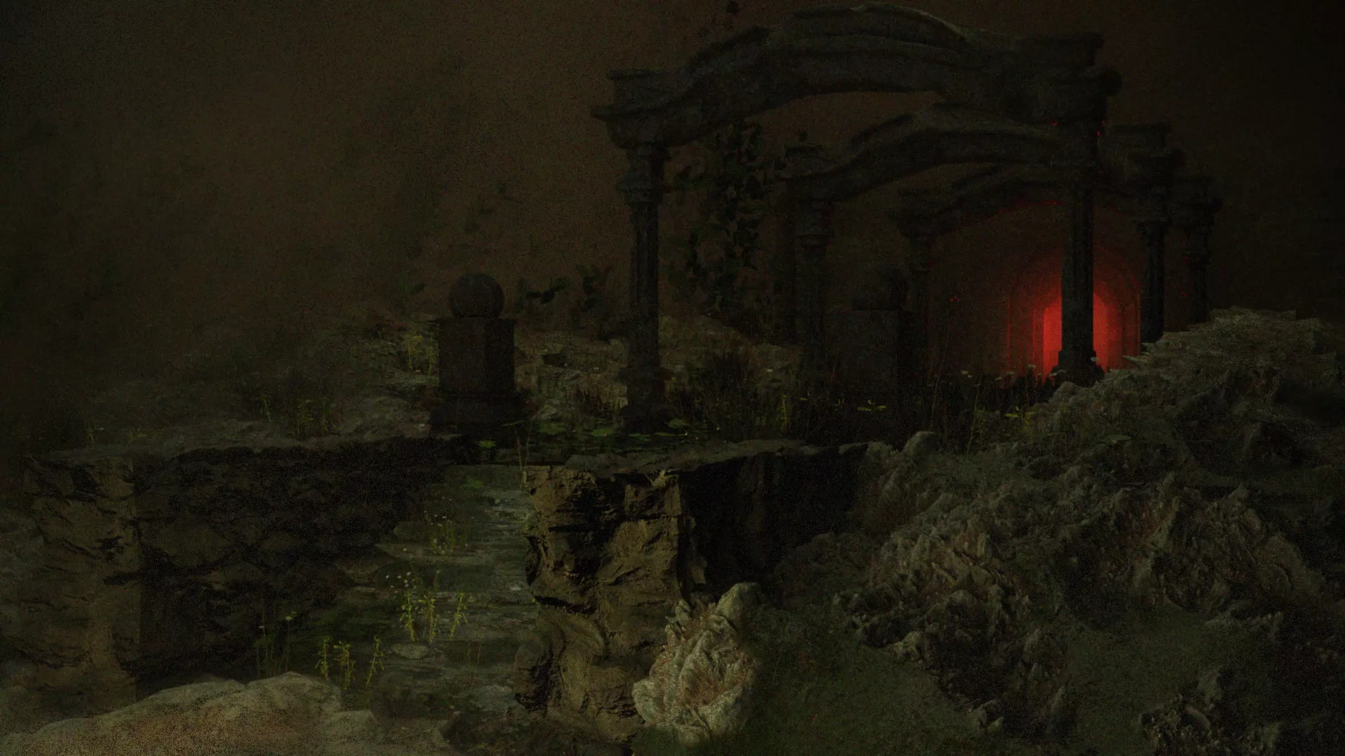 Ancient Temple Ruins 3D model_0