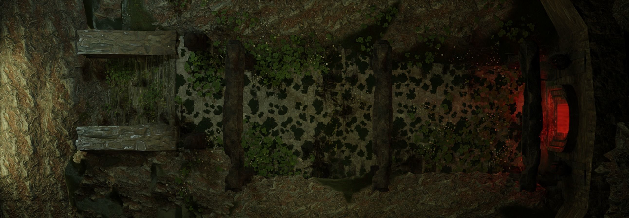 Ancient Temple Ruins 3D model_4