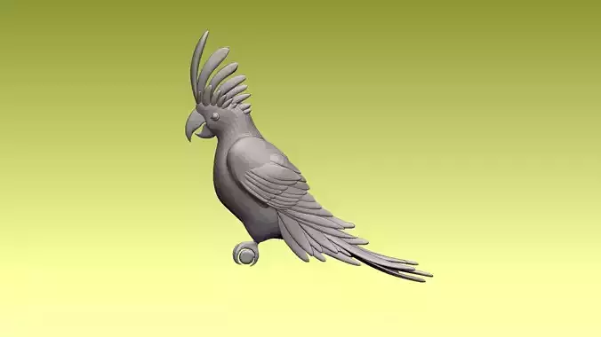 parrot cacadu 3D model