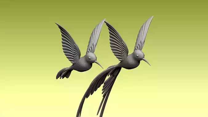 colibri humming bird 3D model