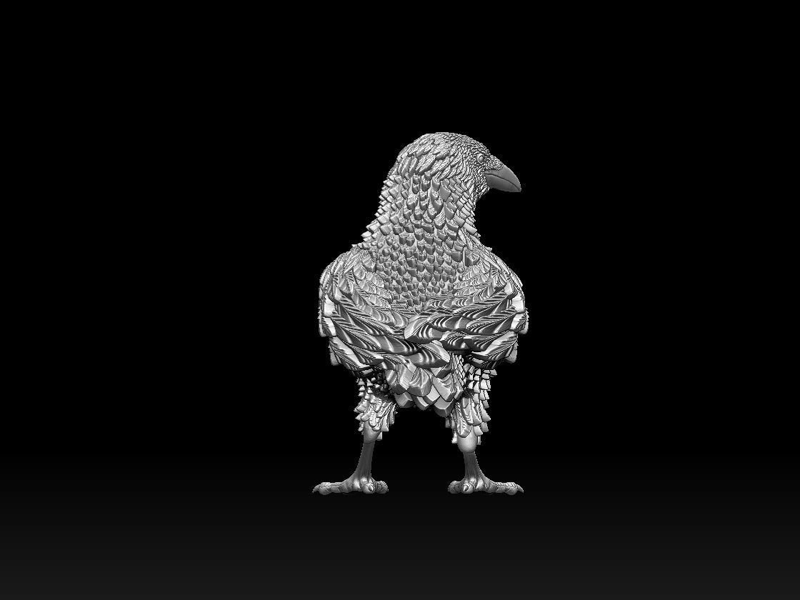 bird crow 3D print model_20