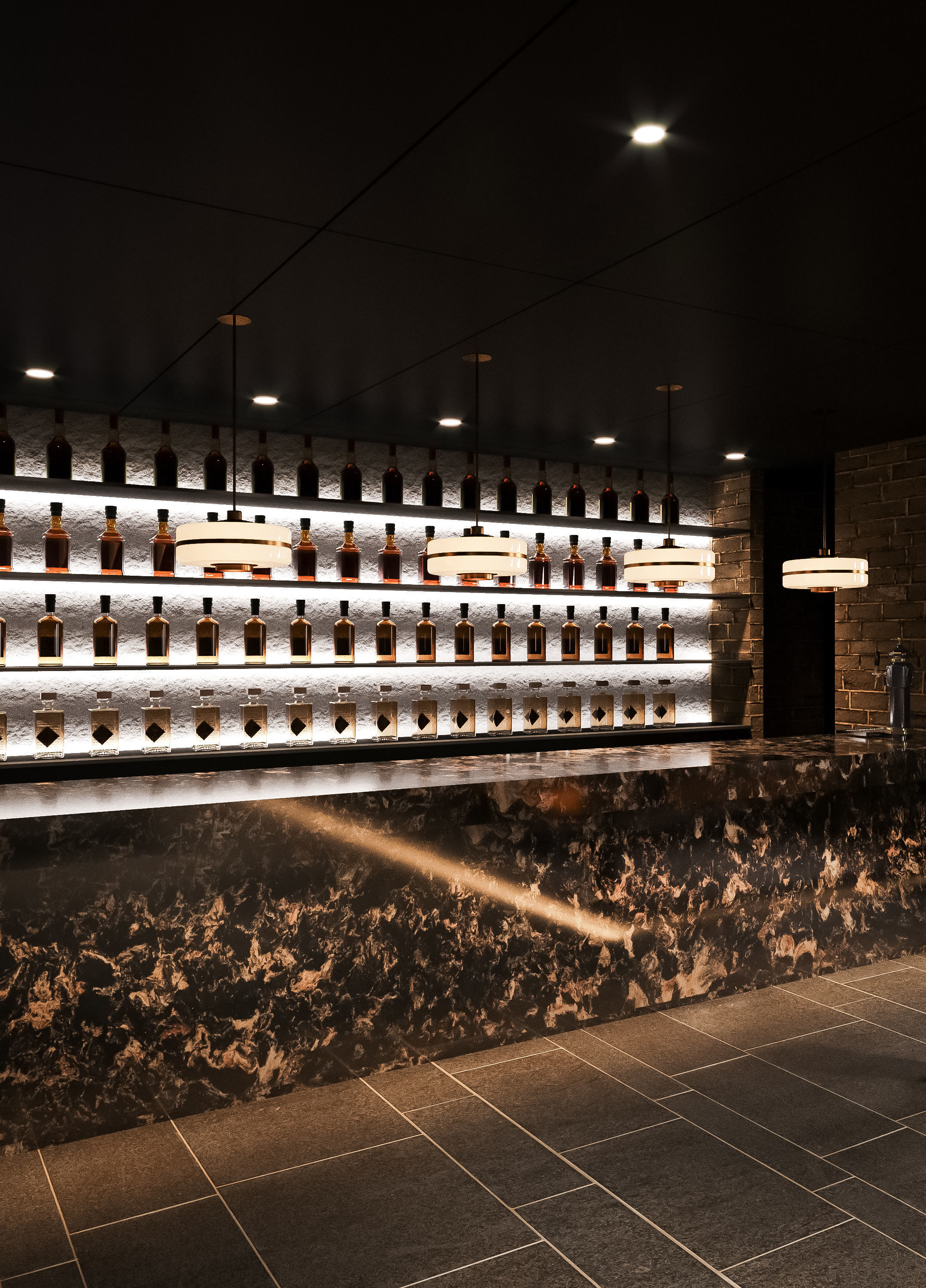 Full 3D scene restaurant industrial design 3D model_4