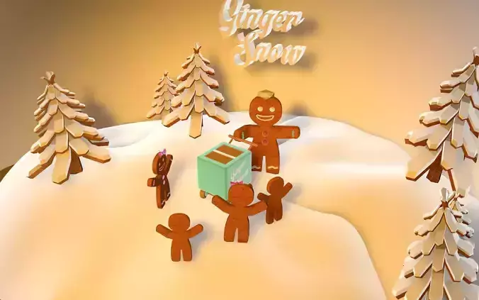 Gingerbread Village V2 icecream man