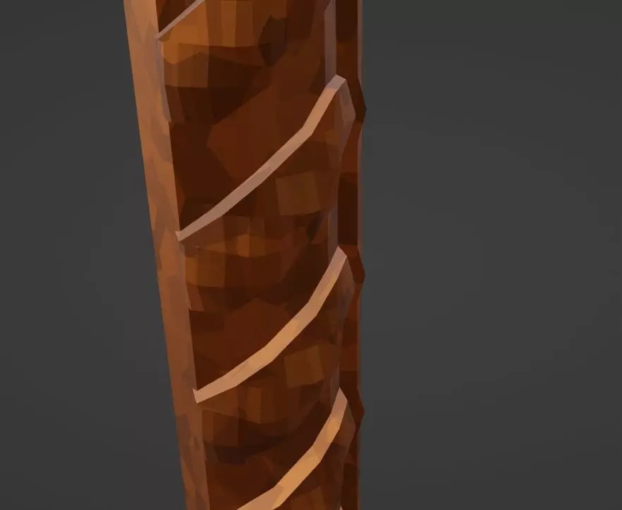 Rusty fittings Low-poly 3D model_0