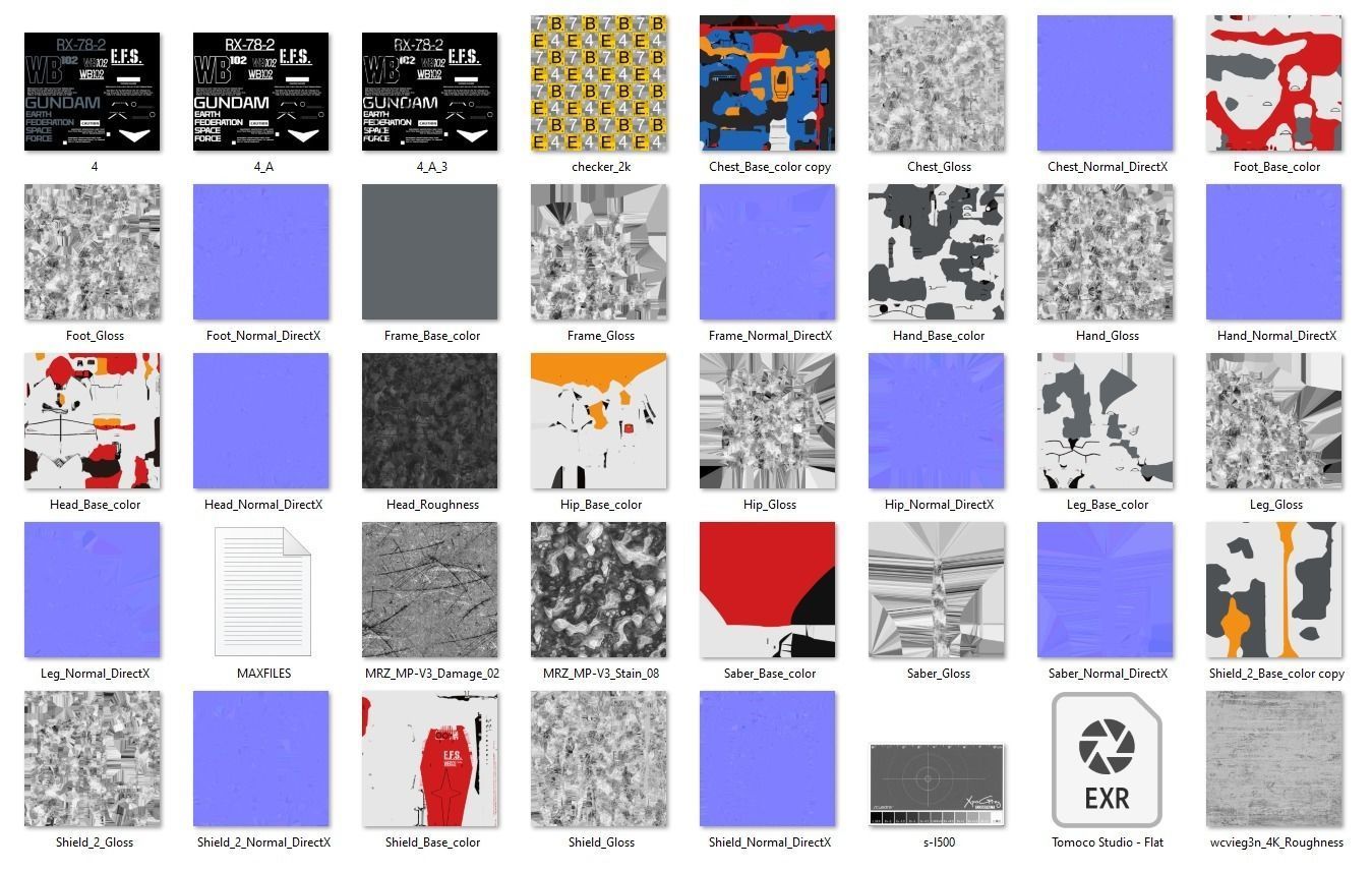 SD CROSS SILHOUETTE RX-78-2 - VFX 3D model_7