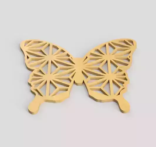 Kumiko Butterfly Drink Coaster