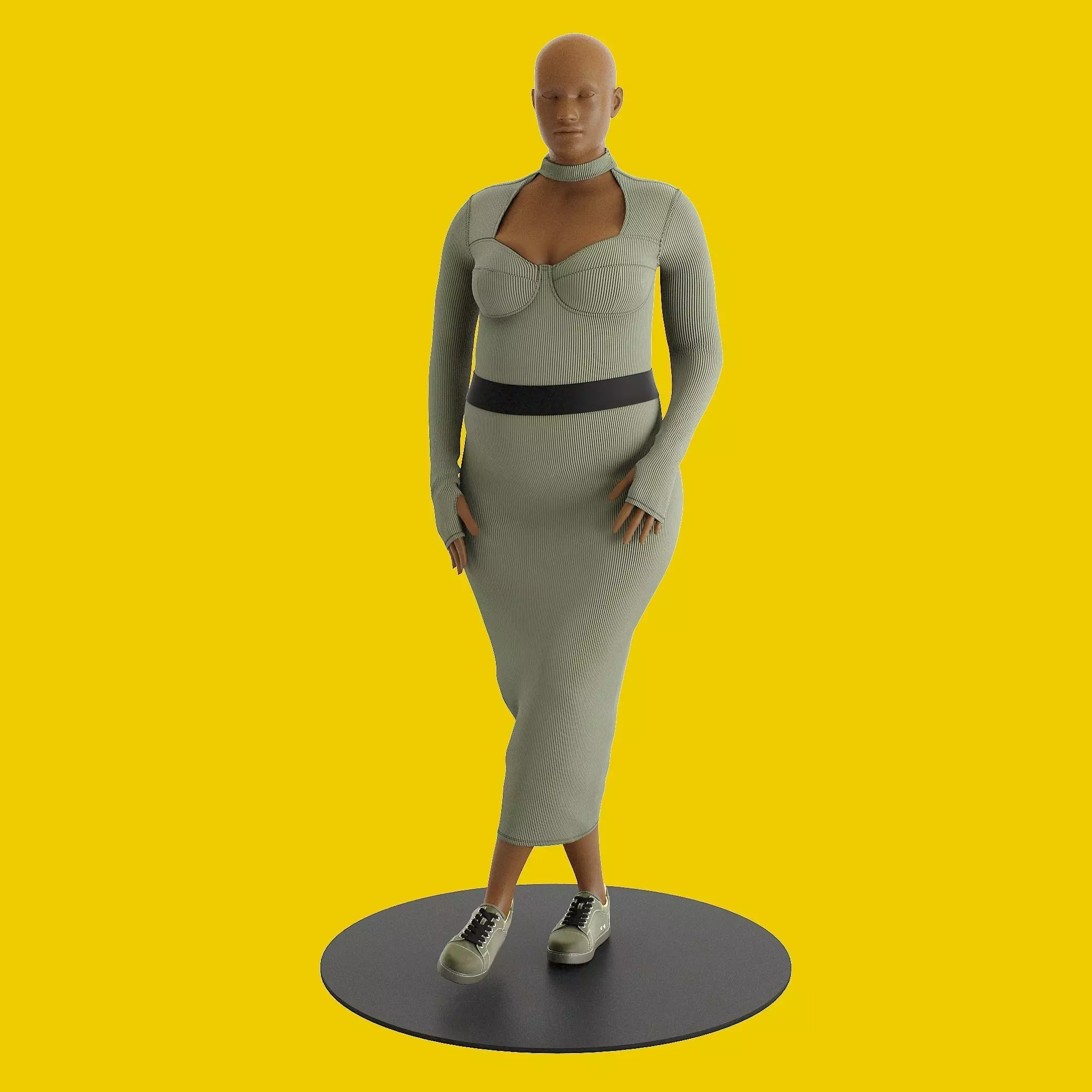 RBK Cardio B Dress Mannequin 3D model