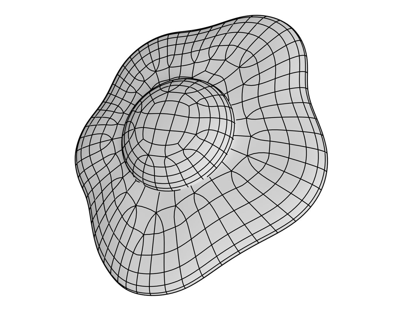 Cartoon Fried Egg Low-poly 3D model_5