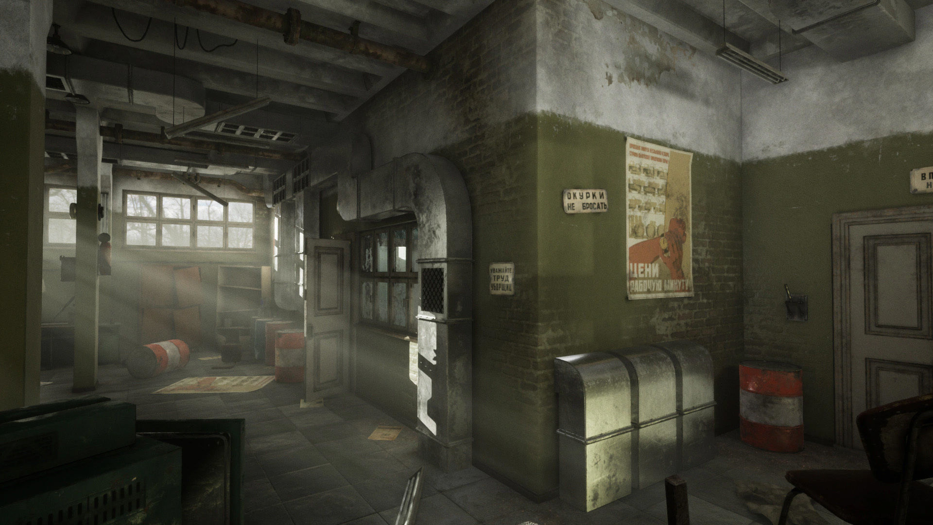 Soviet Factory Low-poly 3D model_8