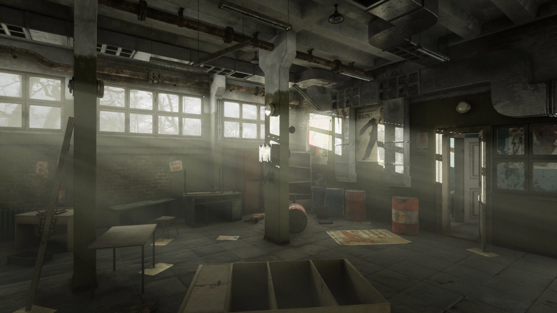 Soviet Factory Low-poly 3D model_4