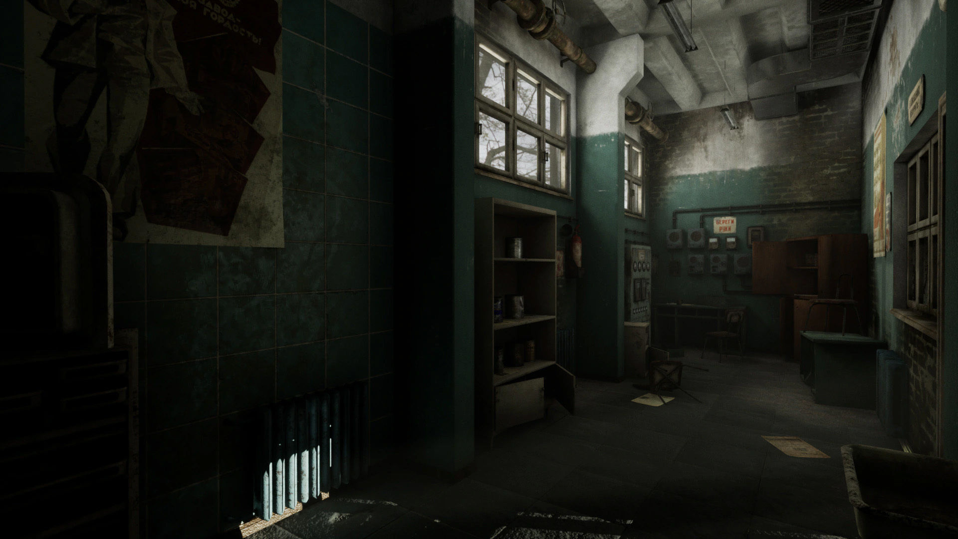 Soviet Factory Low-poly 3D model_11