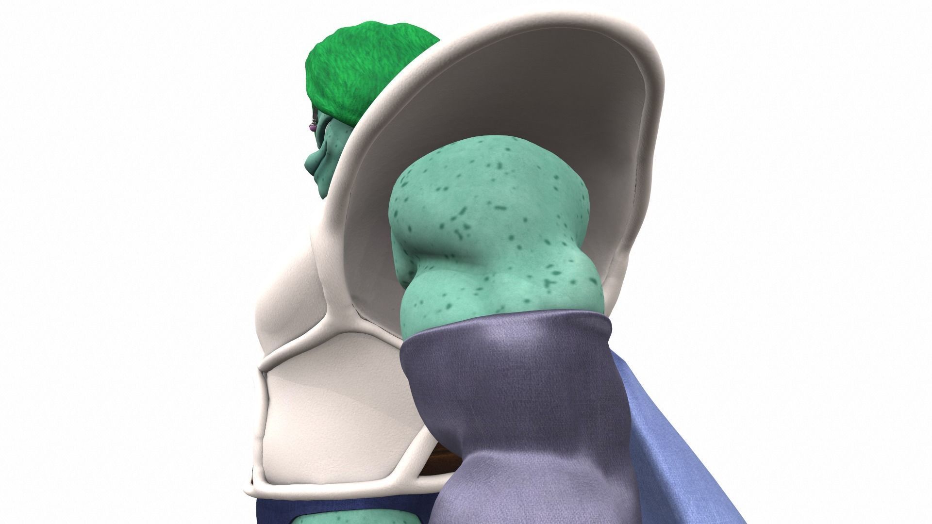 Zarbon monster from Dragon Ball 3D model_9