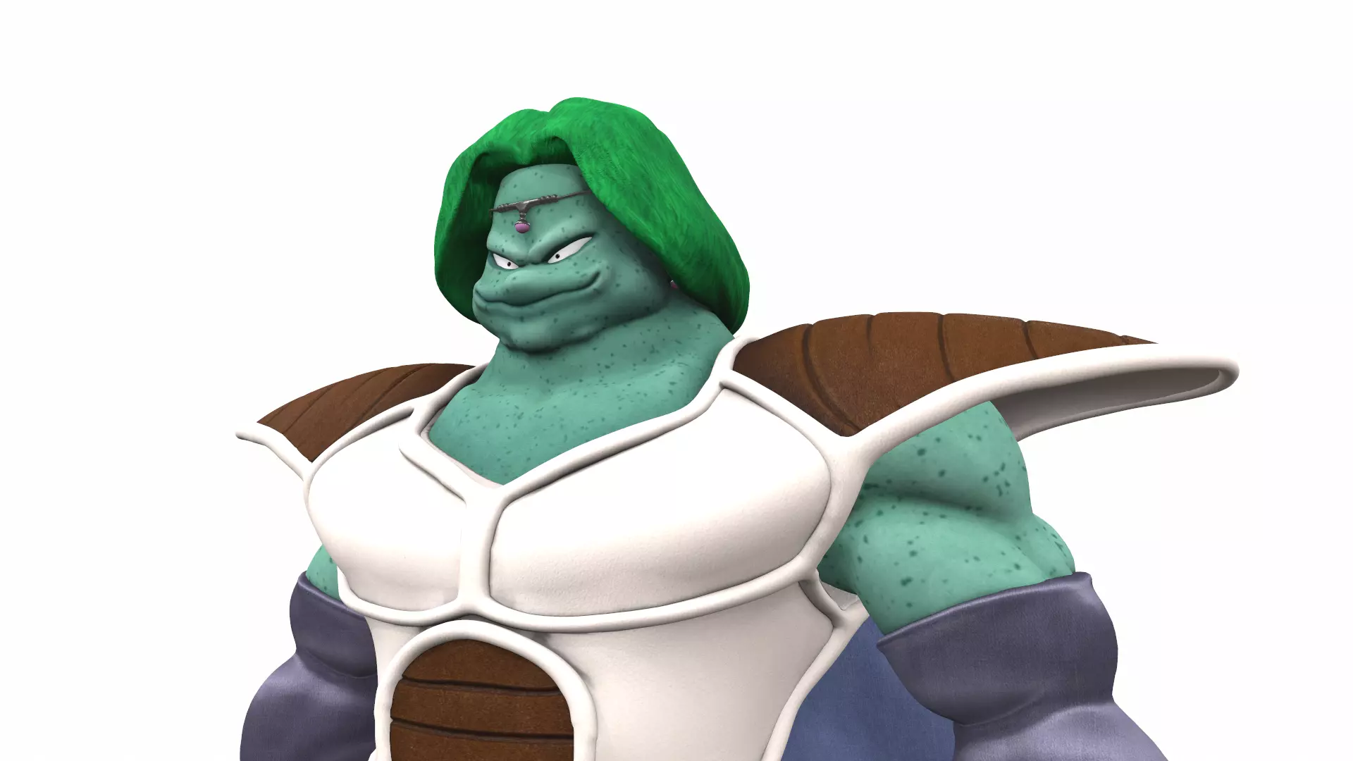 Zarbon monster from Dragon Ball 3D model_0