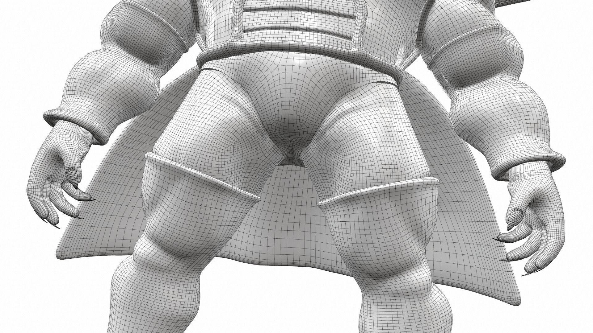 Zarbon monster from Dragon Ball 3D model_21