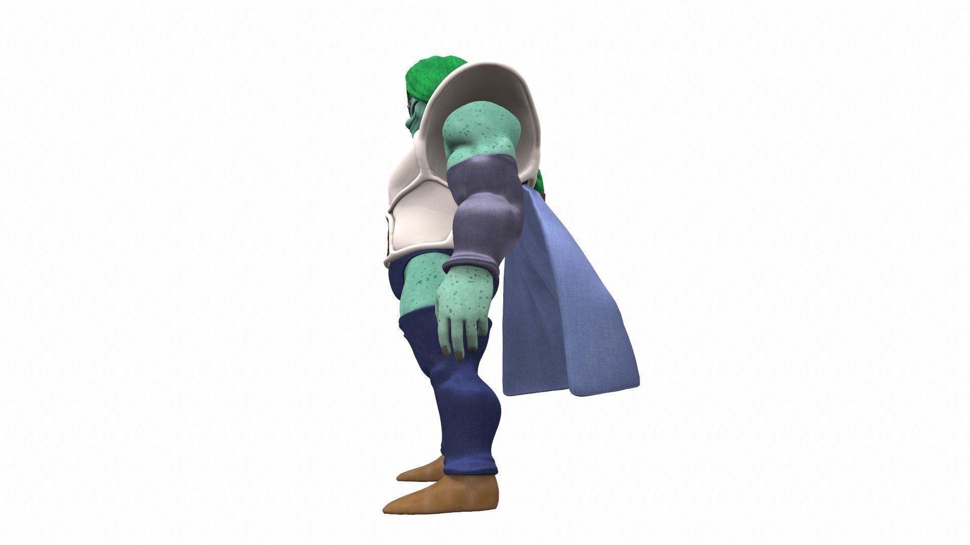 Zarbon monster from Dragon Ball 3D model_3