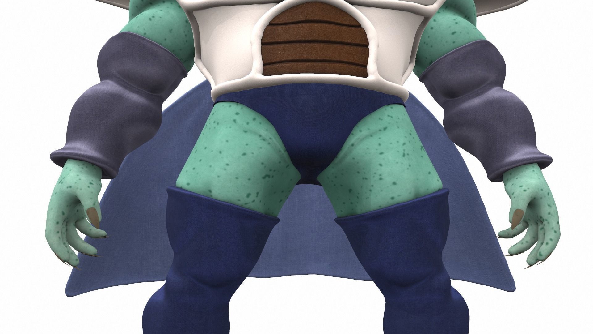 Zarbon monster from Dragon Ball 3D model_6