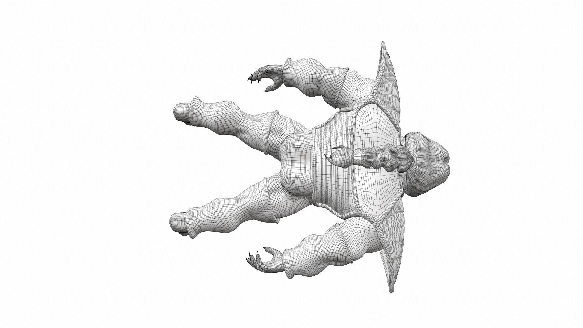 Zarbon monster from Dragon Ball 3D model_19