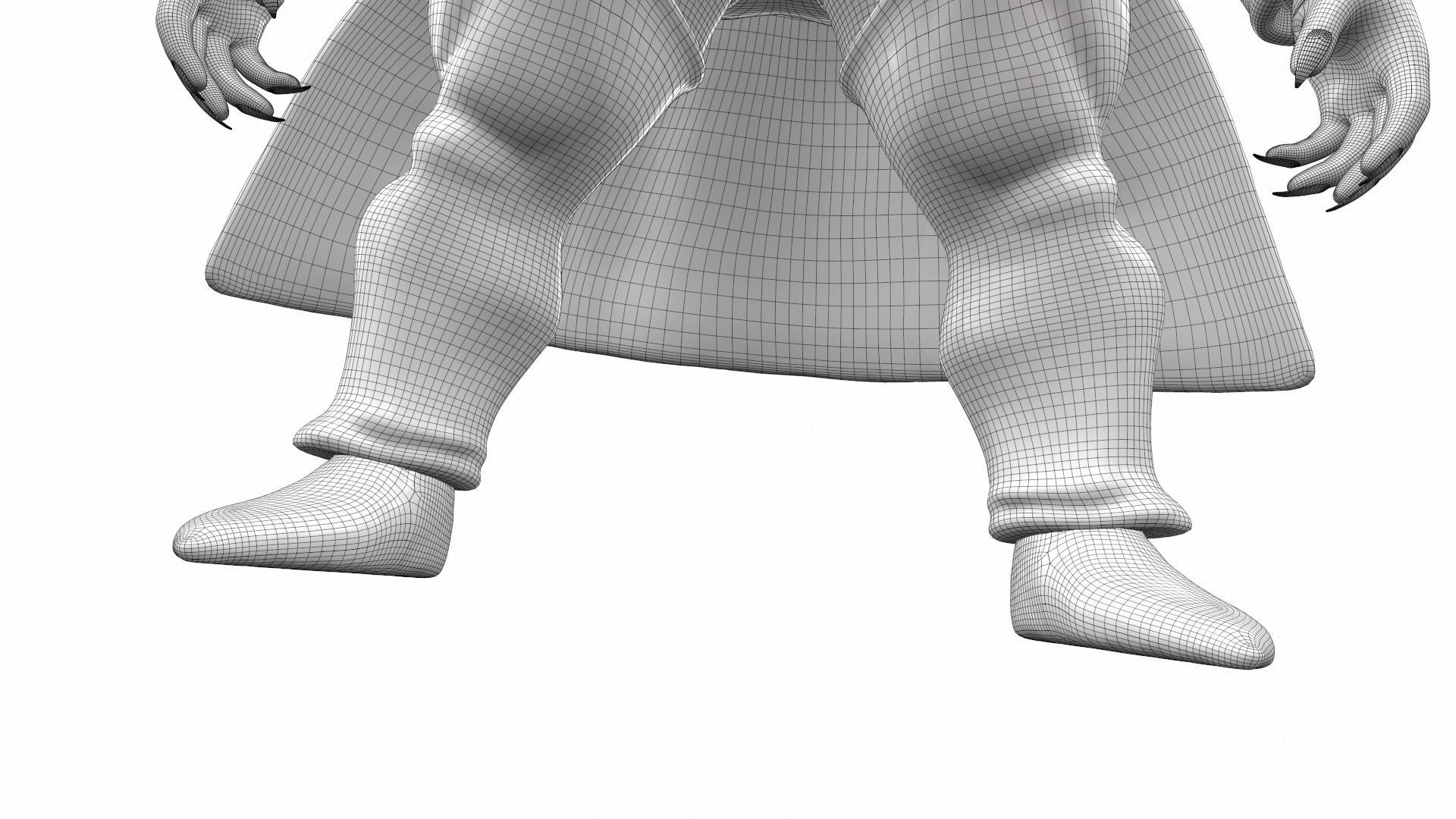 Zarbon monster from Dragon Ball 3D model_22