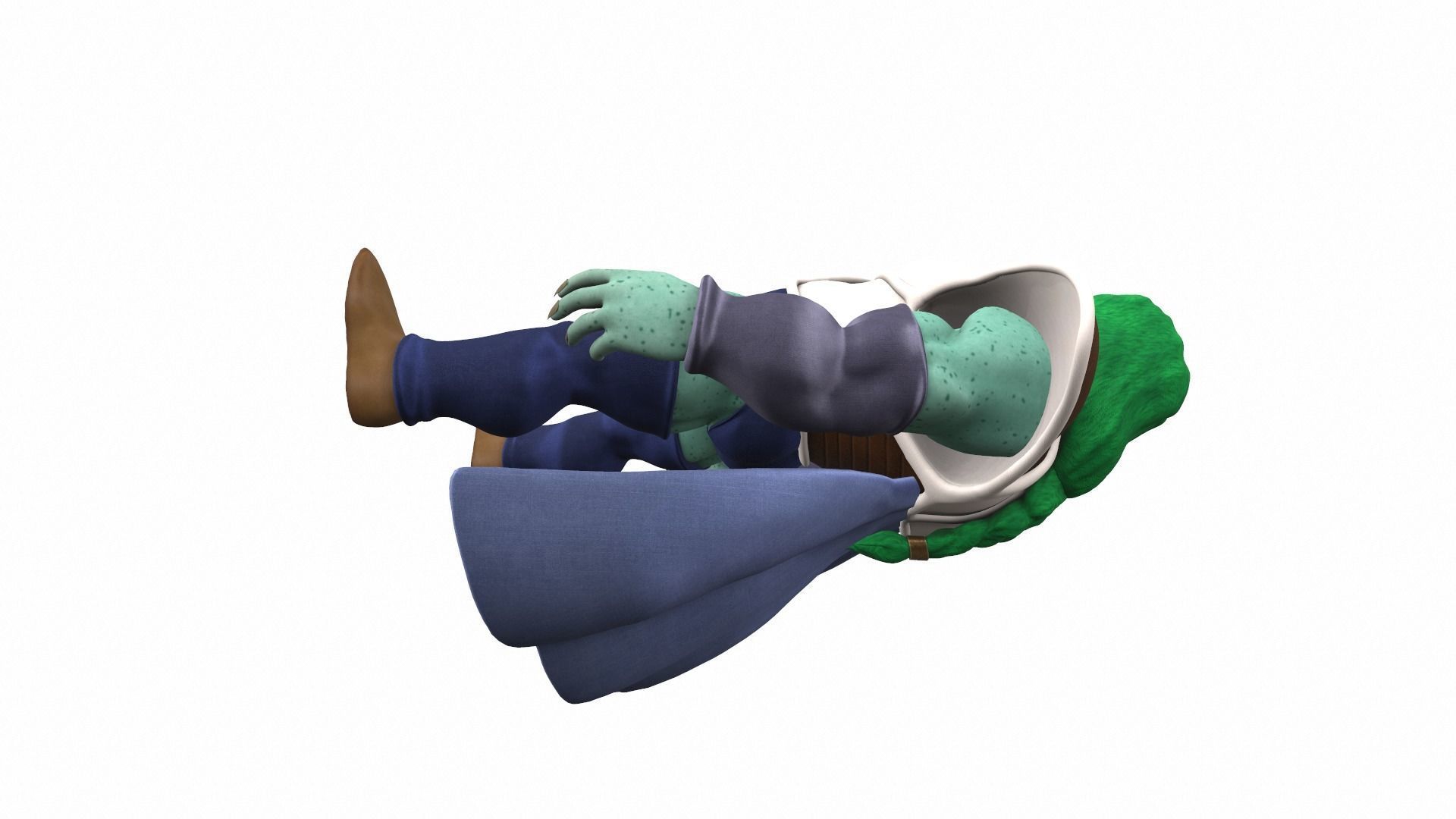 Zarbon monster from Dragon Ball 3D model_14