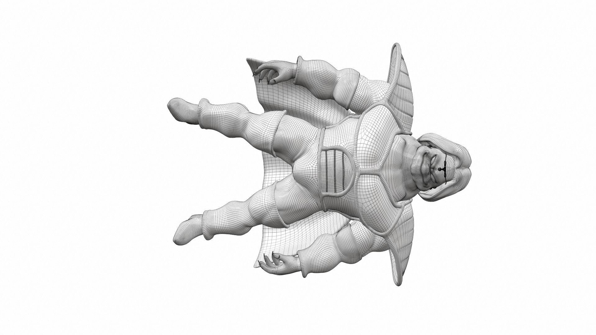 Zarbon monster from Dragon Ball 3D model_16