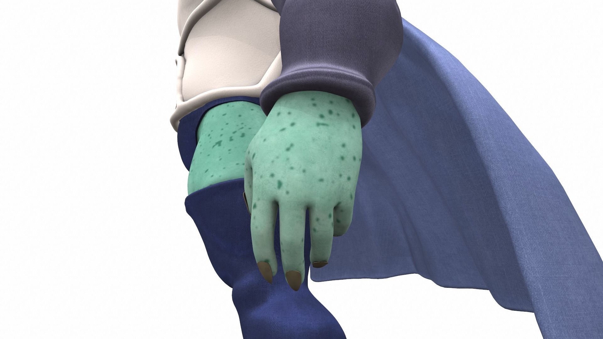 Zarbon monster from Dragon Ball 3D model_8