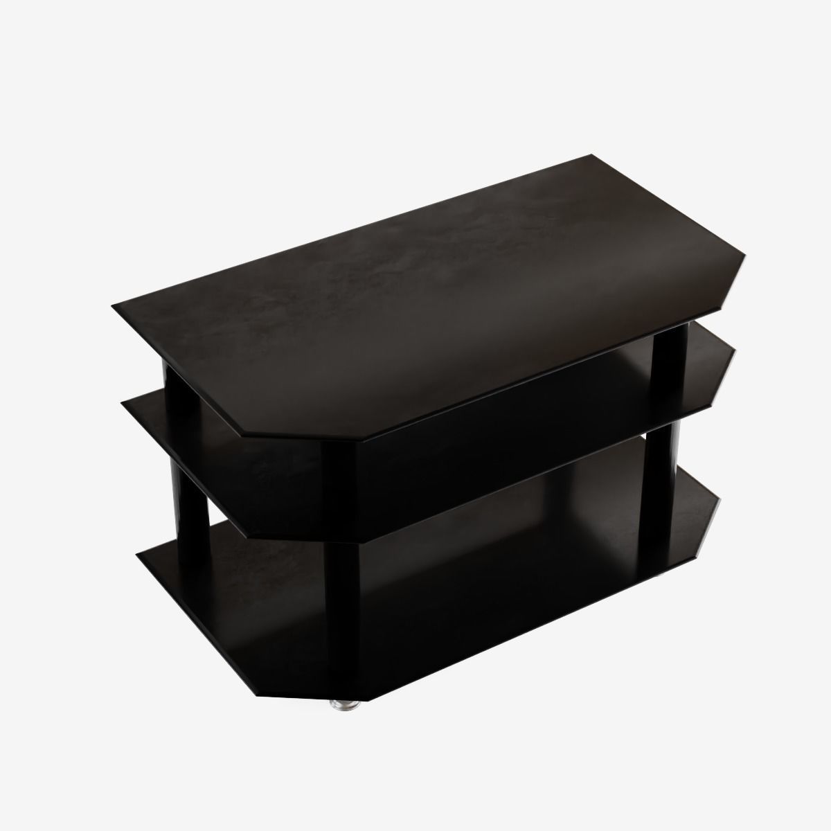 TV Stand Low-poly 3D model_5