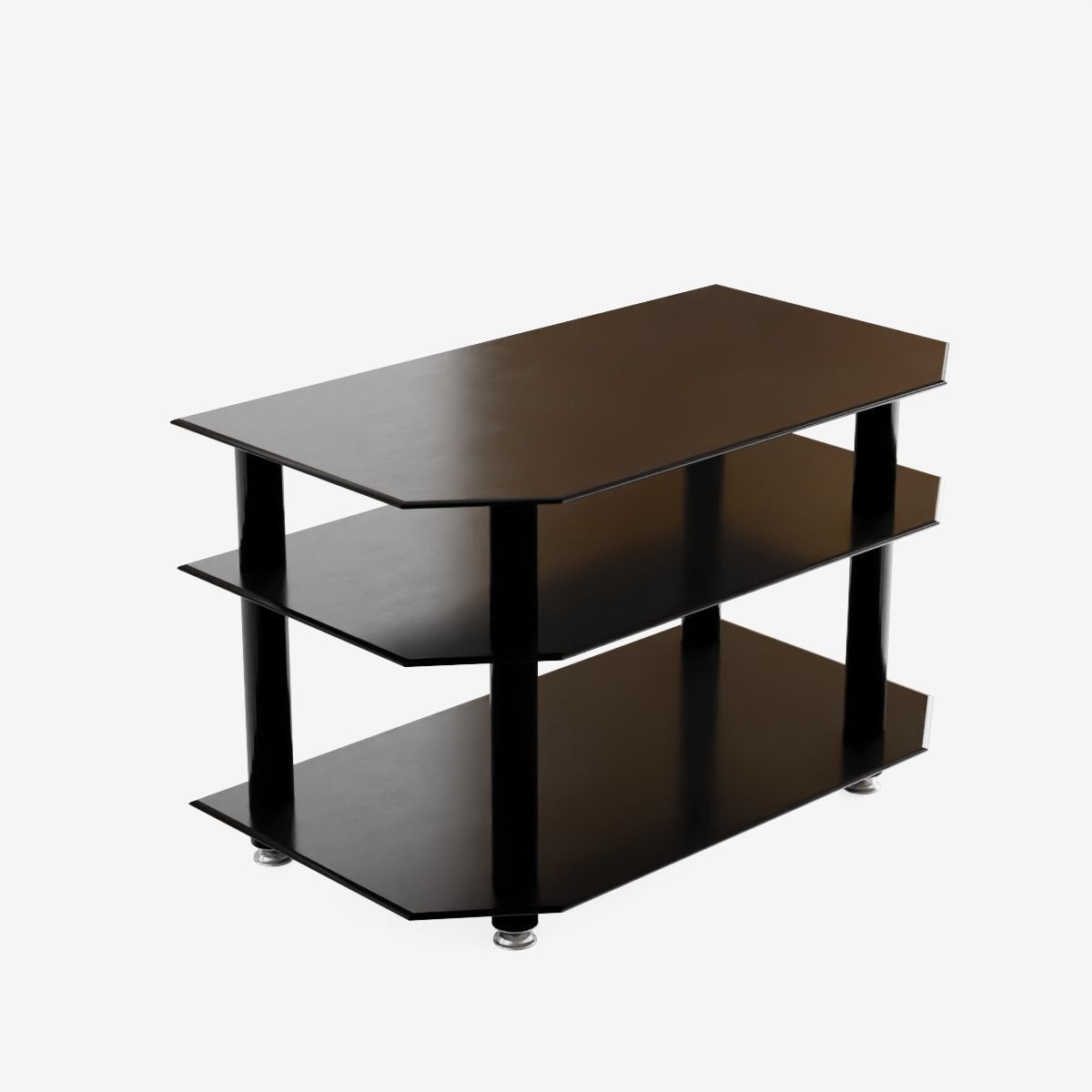 TV Stand Low-poly 3D model_4