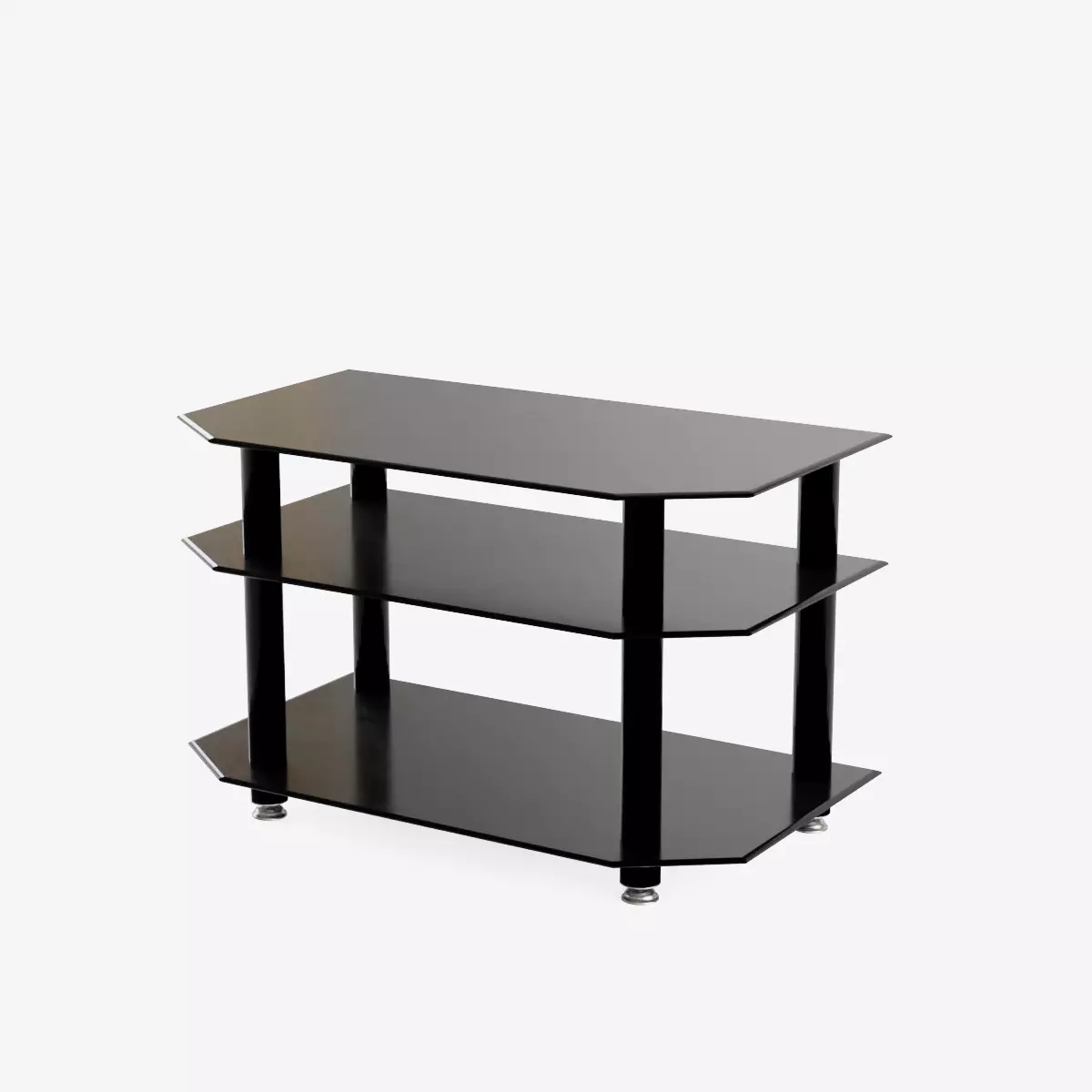 TV Stand Low-poly 3D model_0