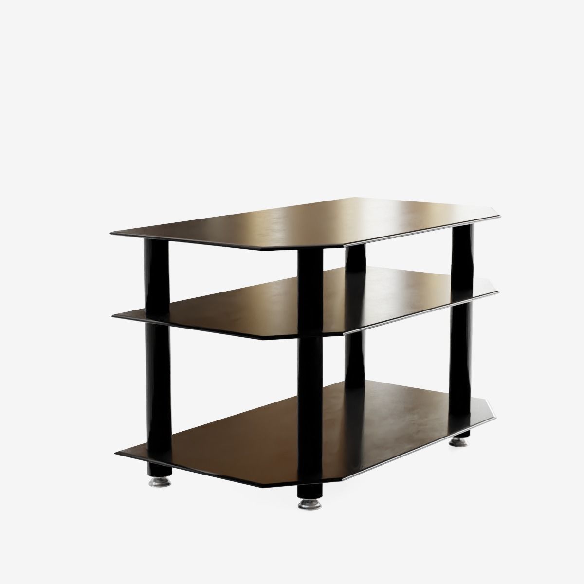 TV Stand Low-poly 3D model_3