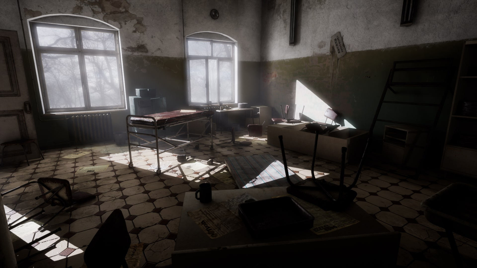 Abandoned Soviet Maternity Hospital Low-poly 3D model_9