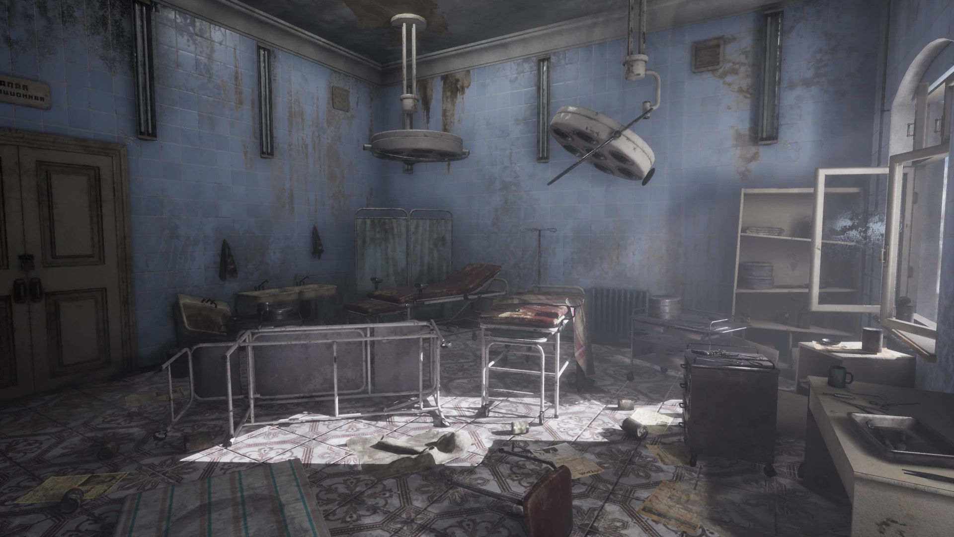 Abandoned Soviet Maternity Hospital Low-poly 3D model_1