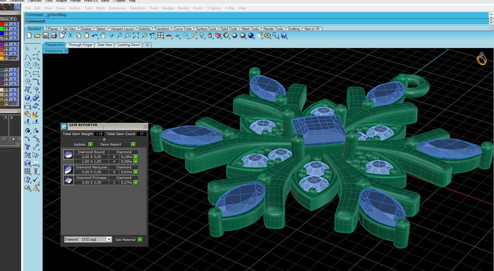 Pendant Snowflake 3D print model_7