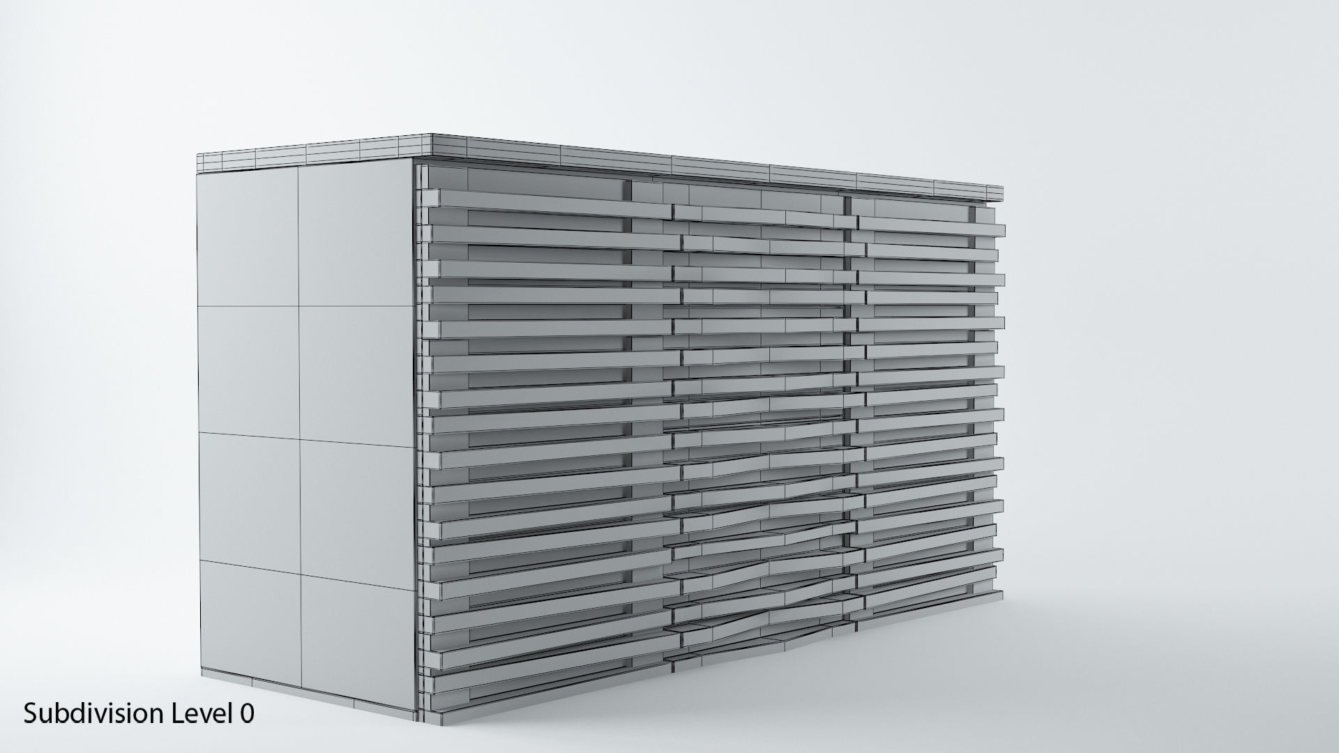 Modern Side Board 3D model_10