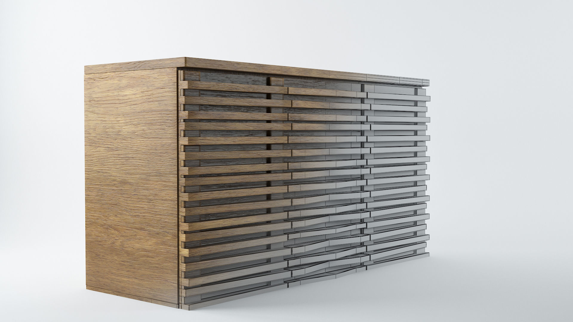 Modern Side Board 3D model_16