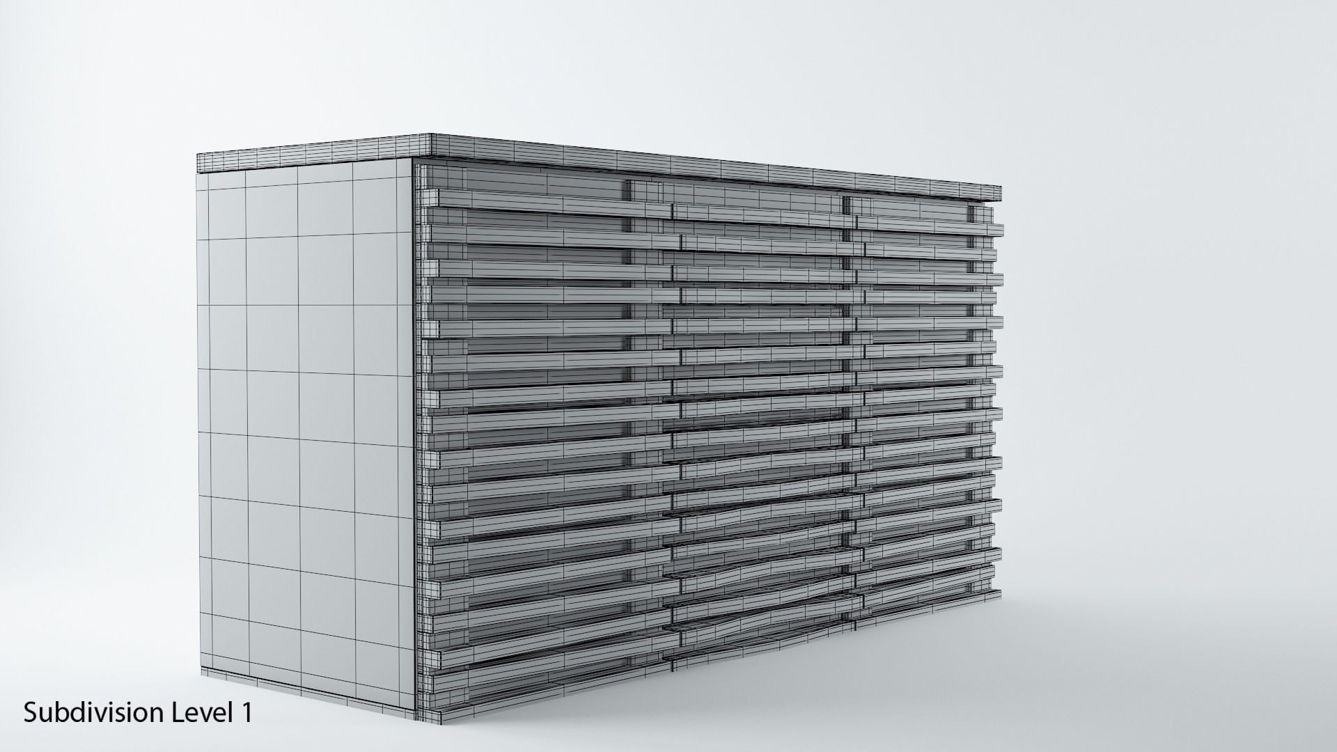 Modern Side Board 3D model_11