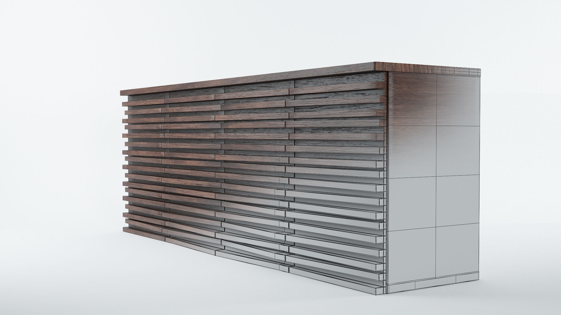 Modern Side Board 3D model_13