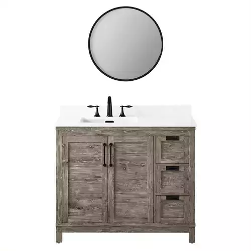 OVE Maribelle 42 Weathered Brown Vanity