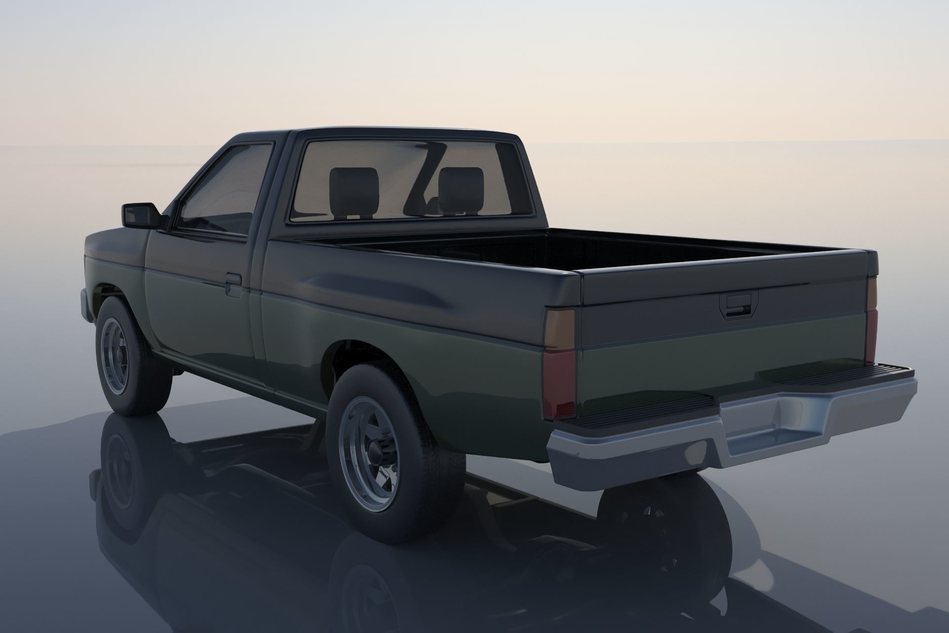 Nissan Hardbody D21 1994 3D print model_4
