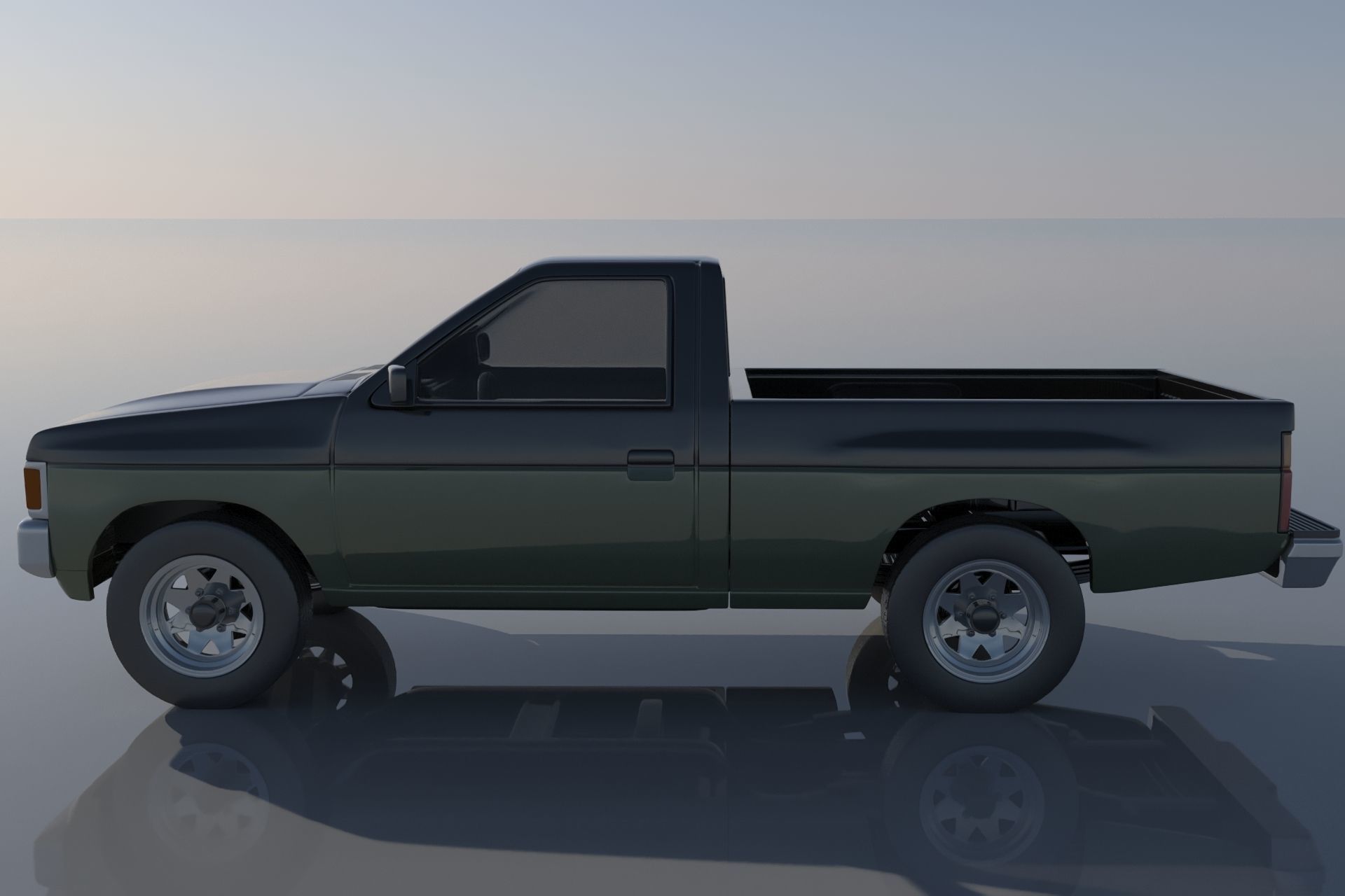 Nissan Hardbody D21 1994 3D print model_3