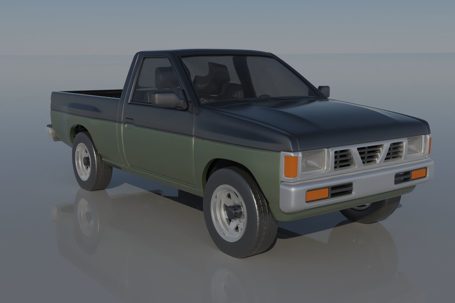 Nissan Hardbody D21 1994 3D print model_9