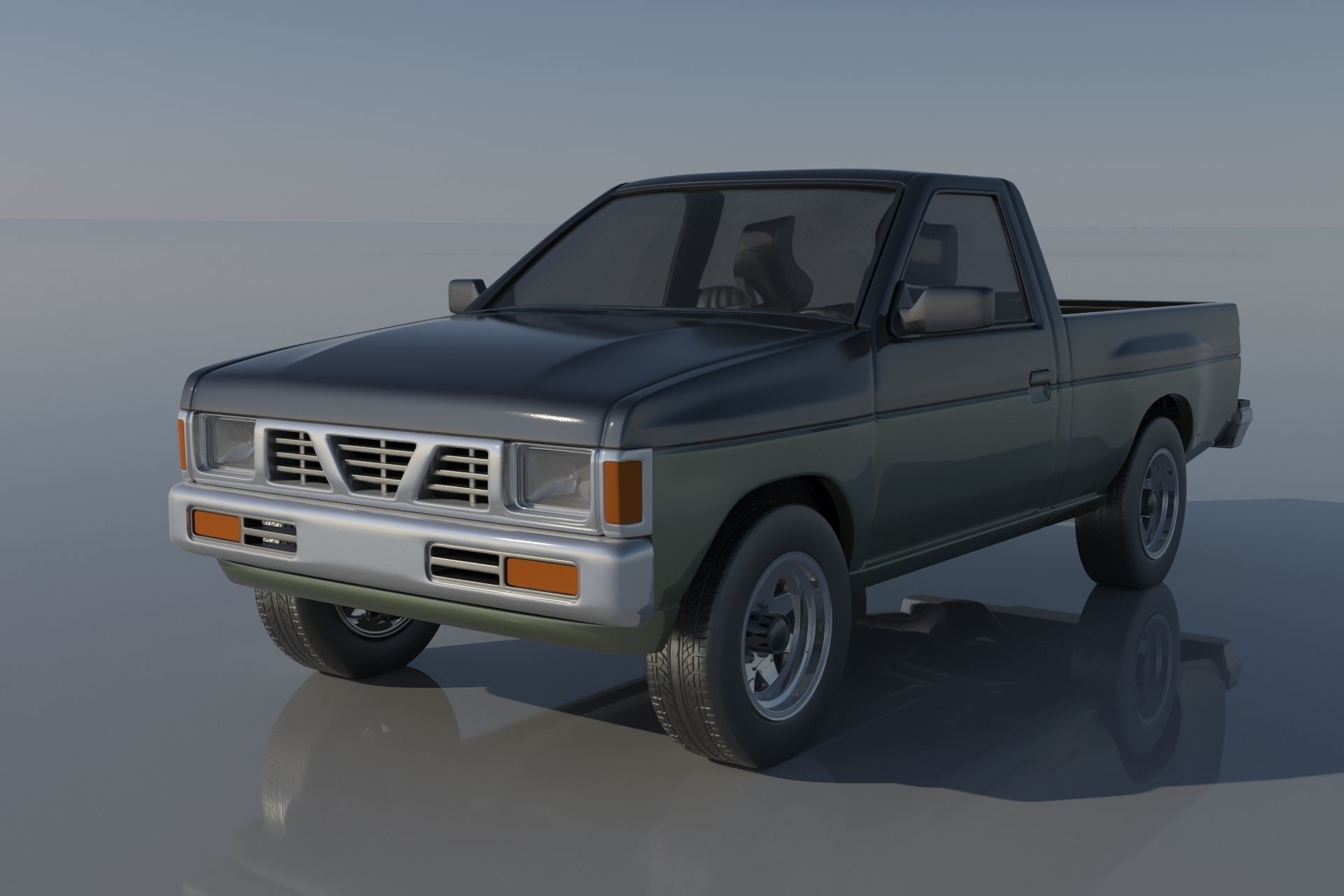 Nissan Hardbody D21 1994 3D print model_2