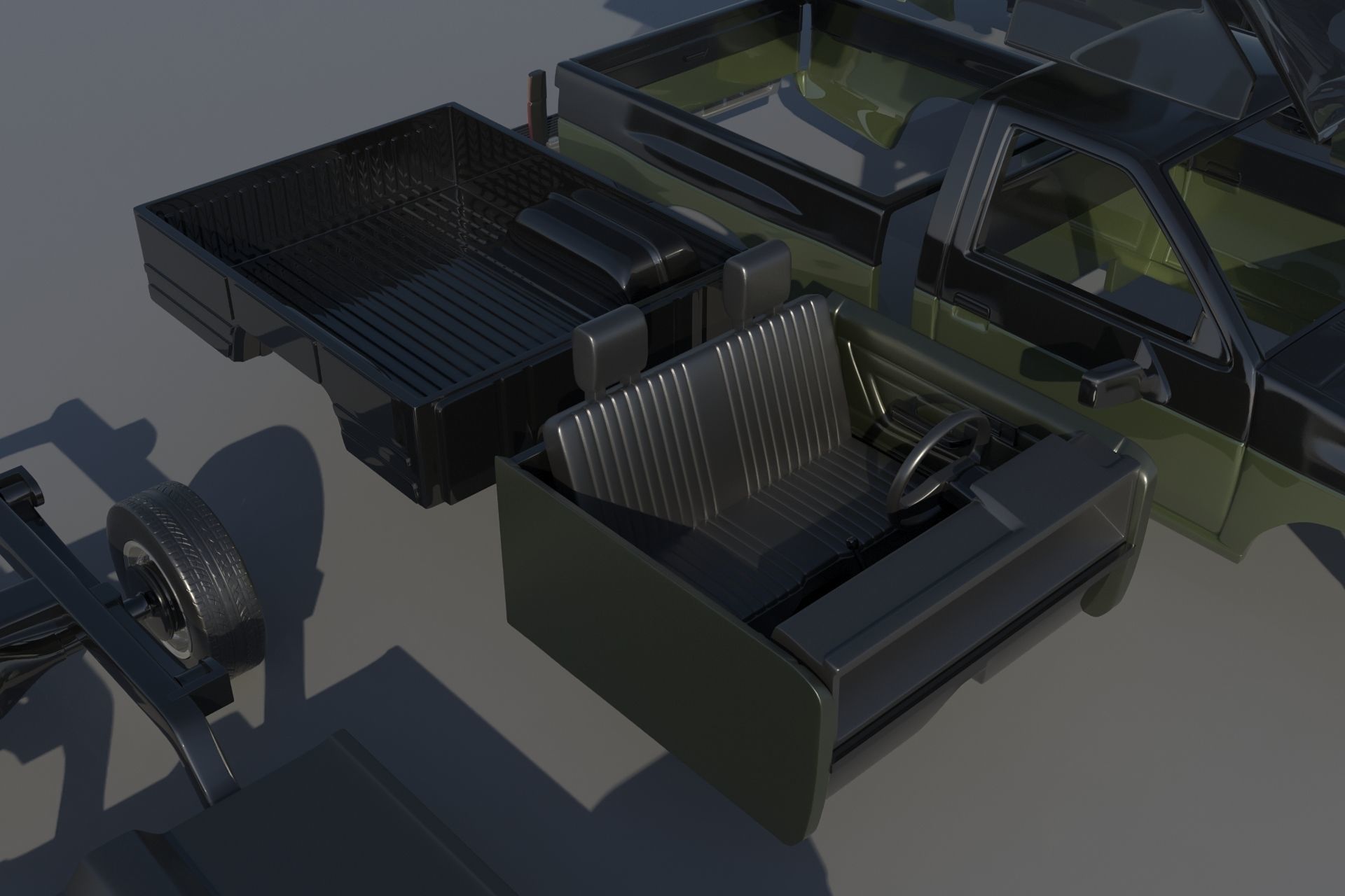 Nissan Hardbody D21 1994 3D print model_19