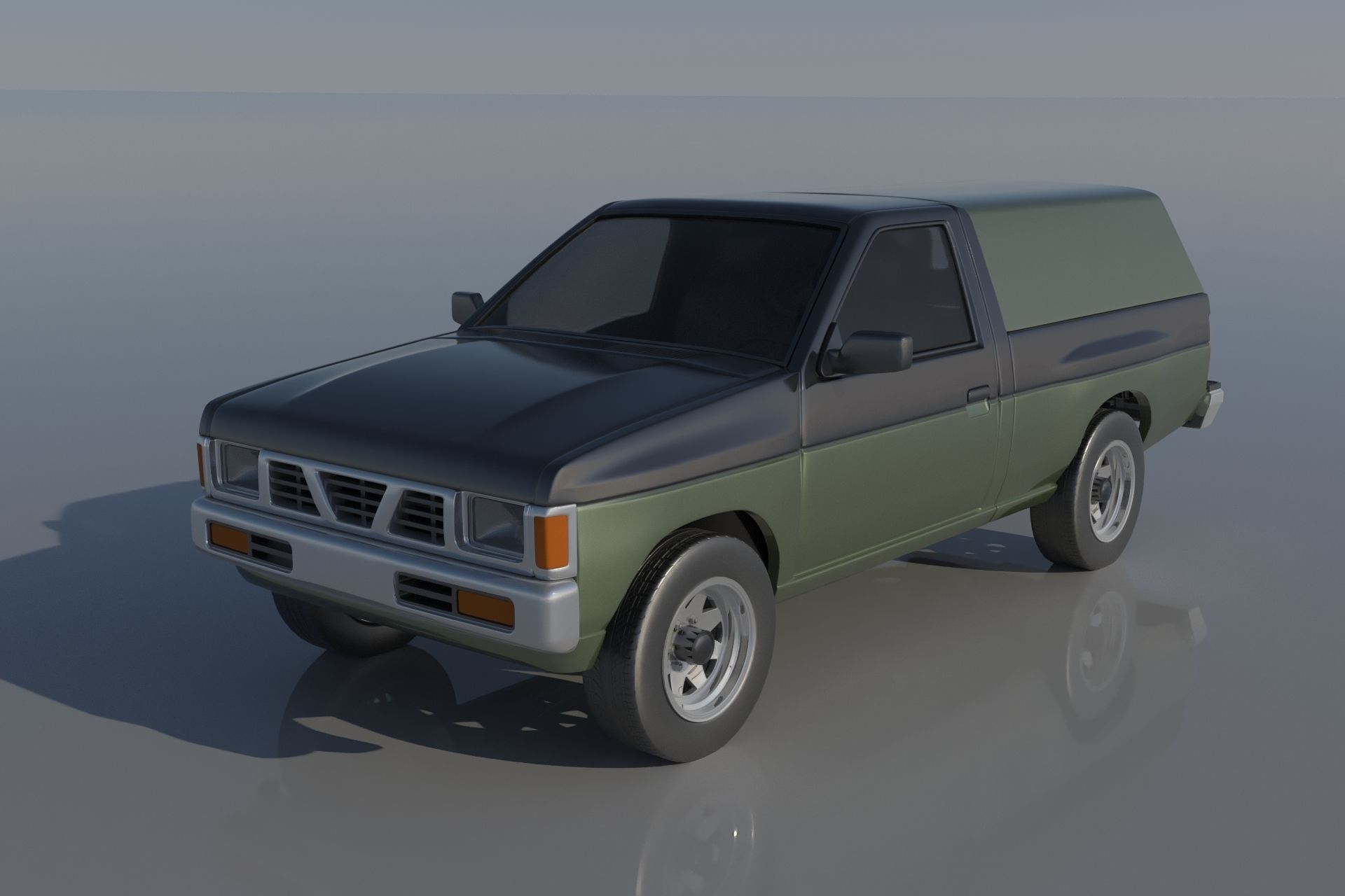Nissan Hardbody D21 1994 3D print model_12