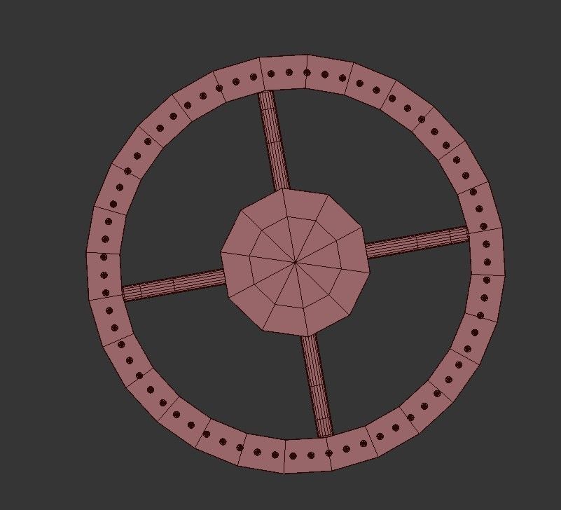 Chimes modern glass and metal pendant light 3D model_2