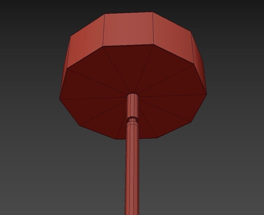 Chimes modern glass and metal pendant light 3D model_3